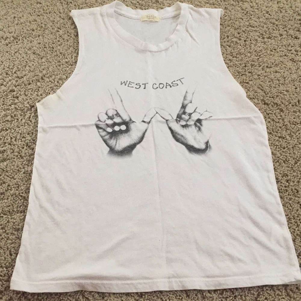 Brandy Melville White graphic tee